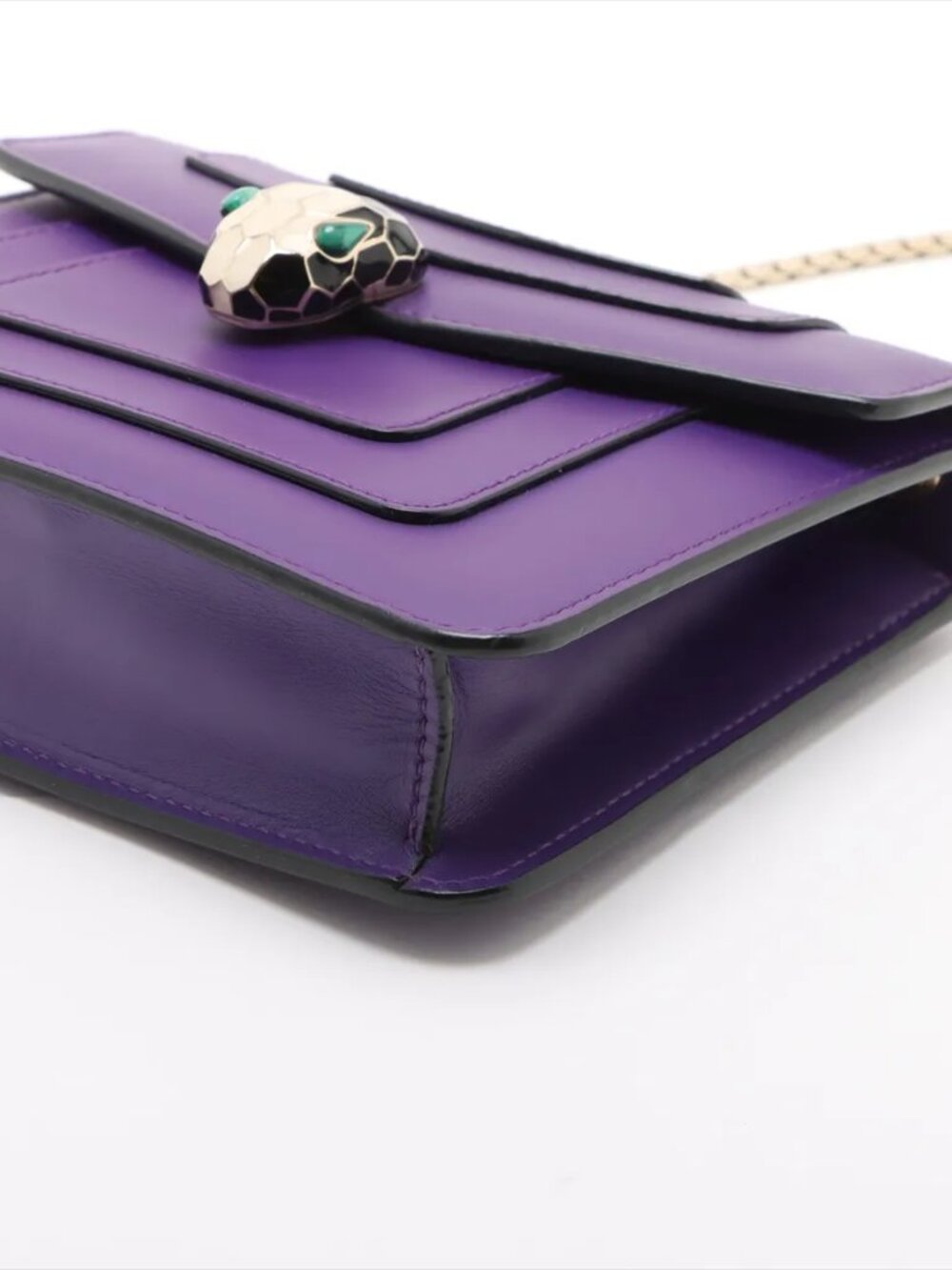 Bvlgari Purple Serpenti Flap Bag S29 MOG - Picture 3 of 9